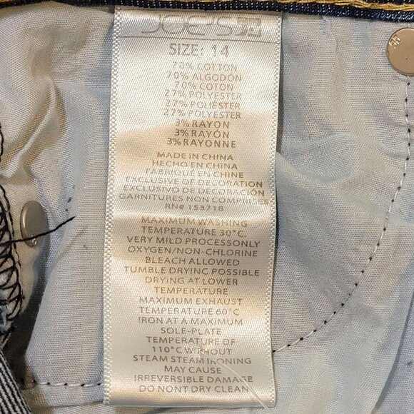 Joes Jeans Eden Relaxed Crop Straight Leg High Rise Raw Hem 26X30 - Picture 11 of 14